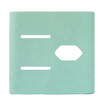 Placa p/ 2 Interruptores + Tomada 4x4 - Novara Siciliano